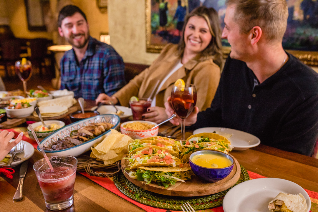 Abuelo's guests enjoying a meal together