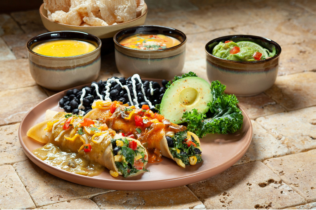 Food spread from Abuelo's Spring Menu