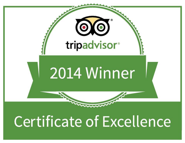 Trip Advisor 2014 Winner